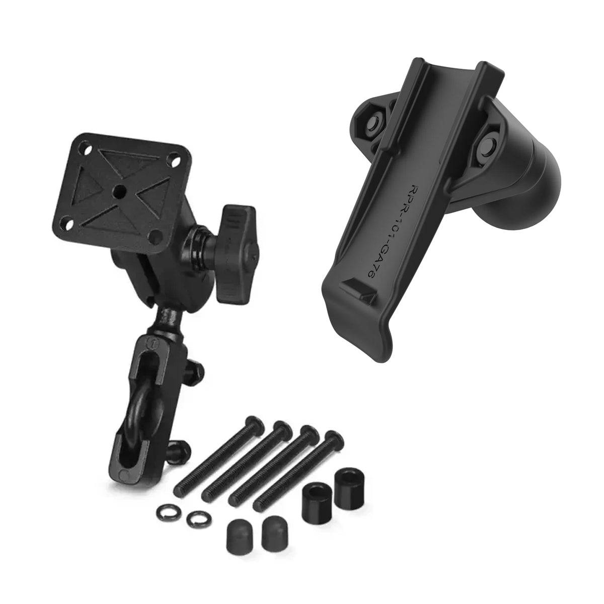 PCI Moto Handlebar Mounting Kit for Garmin GPSMAP 67i Front View
