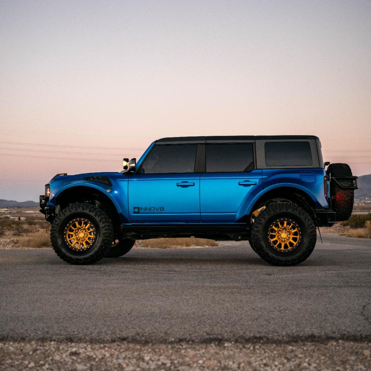 2021-2023 Ford Bronco Raptor Conversion "Bedsides" Display on Vehicle