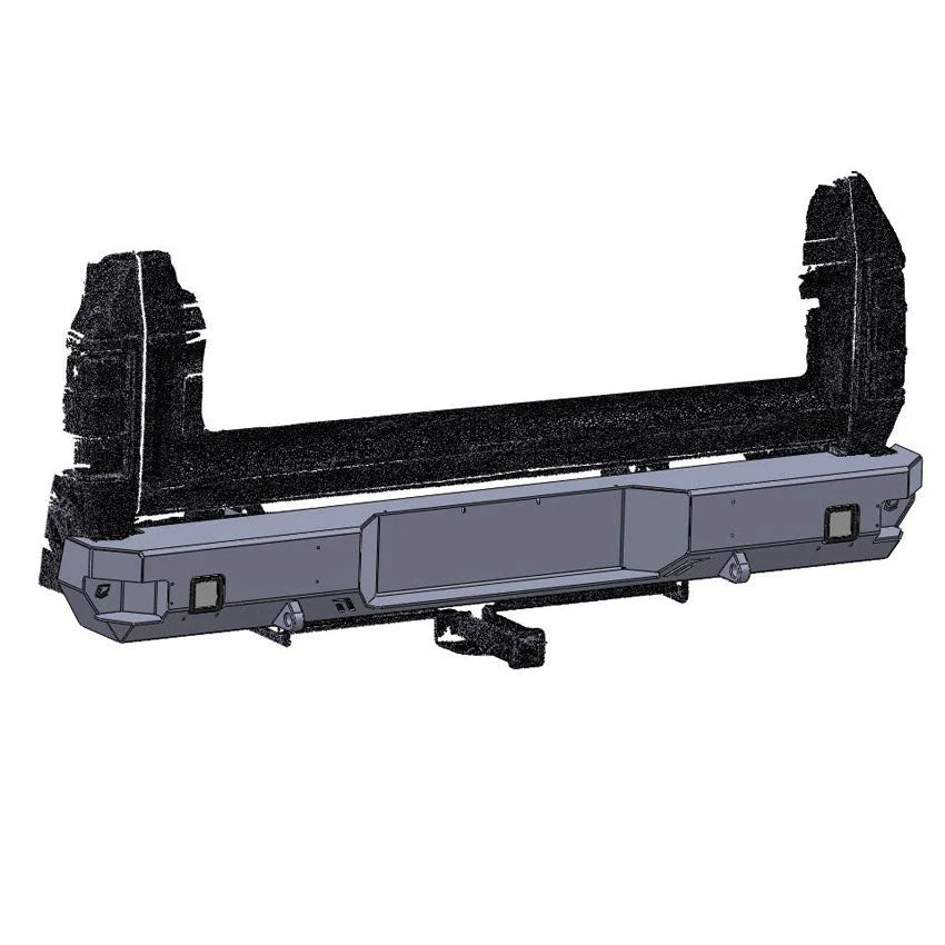 1989-1993 DODGE RAM 250/350 OCTANE REAR BUMPER Front View