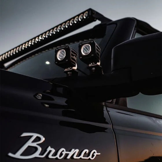 Rigid Industries Revolve 50 Inch Bar with White Trim Ring Front View