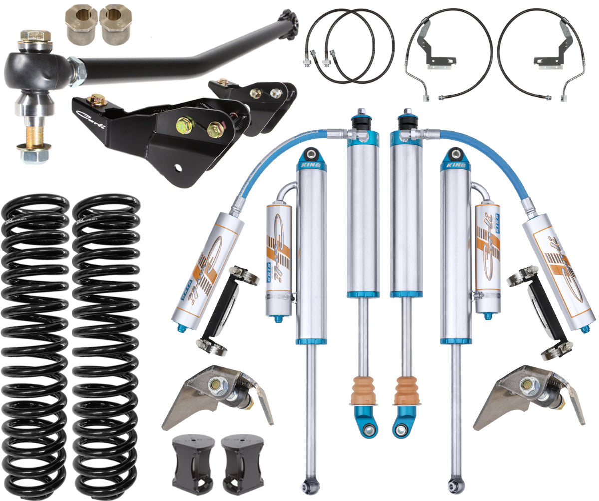 17-24 FORD F250/350 4X4 DIESEL 4.5″/5.5″ LIFT DOMINATOR SYSTEM Display of Included Parts