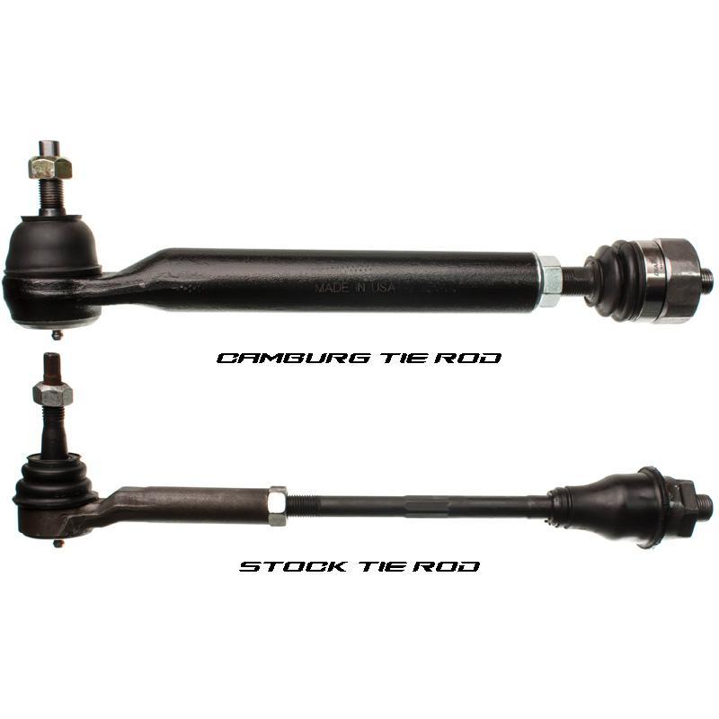 '01-10 Chevy/GM 2500/3500HD Tie Rod Kit Stock Comparison Display
