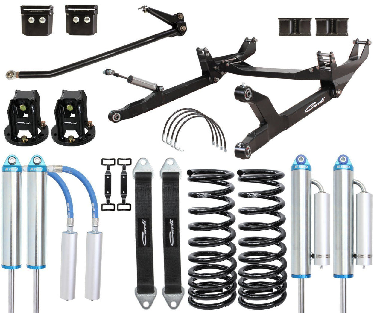 '10-13 Dodge Ram 2500/3500 3.0 Dominator 6" Lift System Display of Included Parts