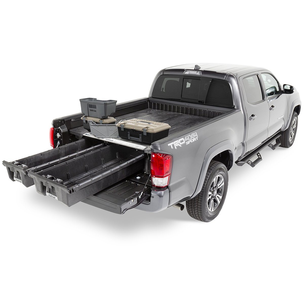 '05-18 Toyota Tacoma Truck Bed Storage System Display in Vehicle