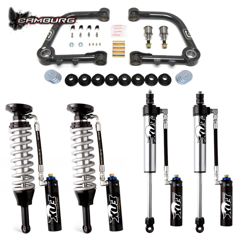 '07-21 Toyota Tundra 2wd/4wd Camburg FOX 2.5 Factory DSC Kit Display of Included Parts