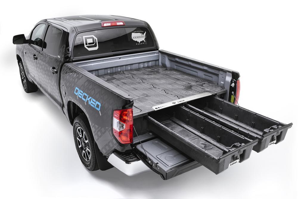 '07-21 Toyota Tundra Decked Truck Bed Storage System Display in Vehicle