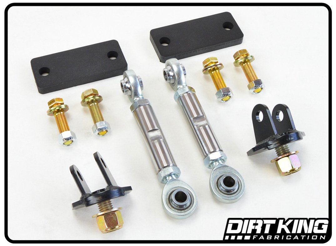 '09-18 Dodge Ram 1500 Dirt King Fabrication Long Travel Kit Display of included Parts