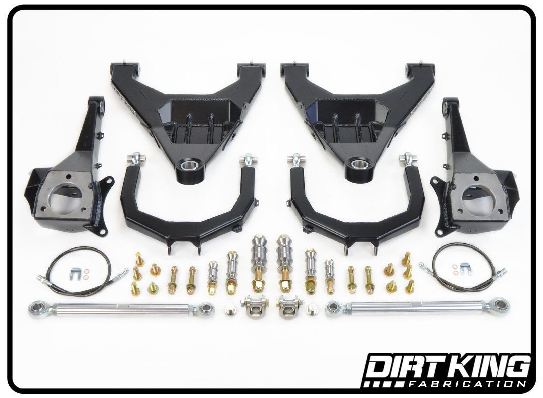 '09-18 Dodge Ram 1500 2WD Long Travel Race Kit Display of Included Parts