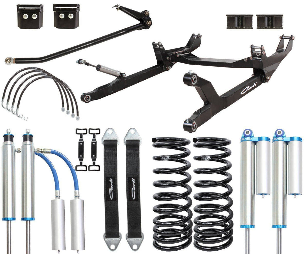 '10-11 Dodge Ram 2500/3500 2.5 Pintop System-6" Lift Display of Included Parts
