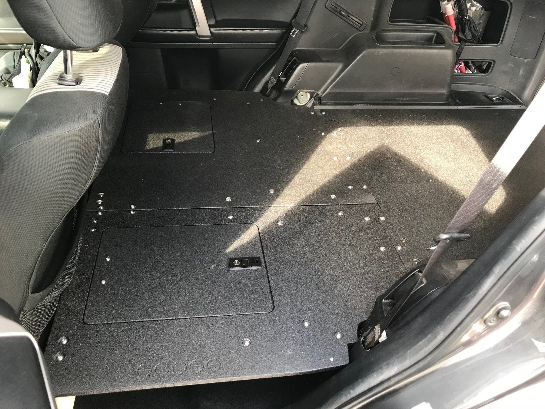 10-23 (5th Gen) Toyota 4Runner Drawer Based Sleeping Platforms Display in vehicle