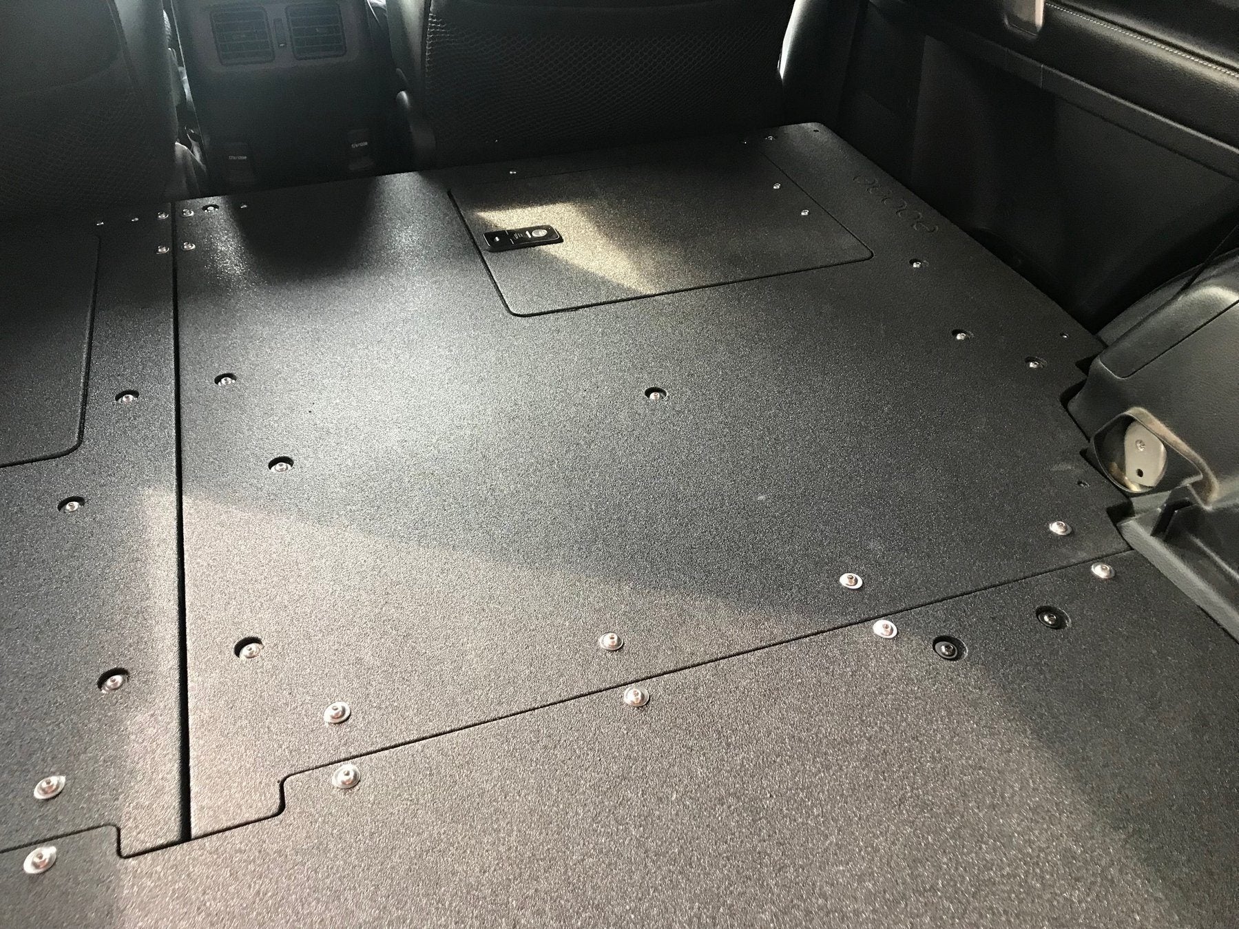 10-23 (5th Gen) Toyota 4Runner Drawer Based Sleeping Platforms Close-up Display in vehicle