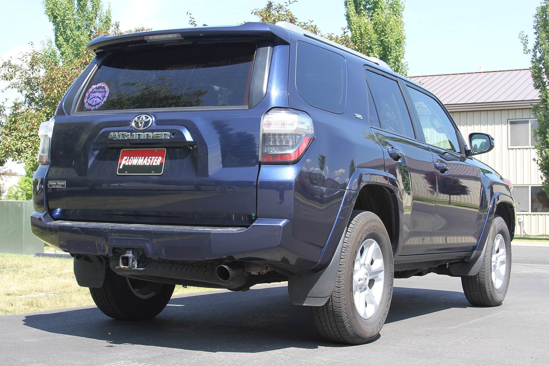'10-22 Toyota 4Runner 4.0L FlowFX Cat Back Exhaust Display on Vehicle