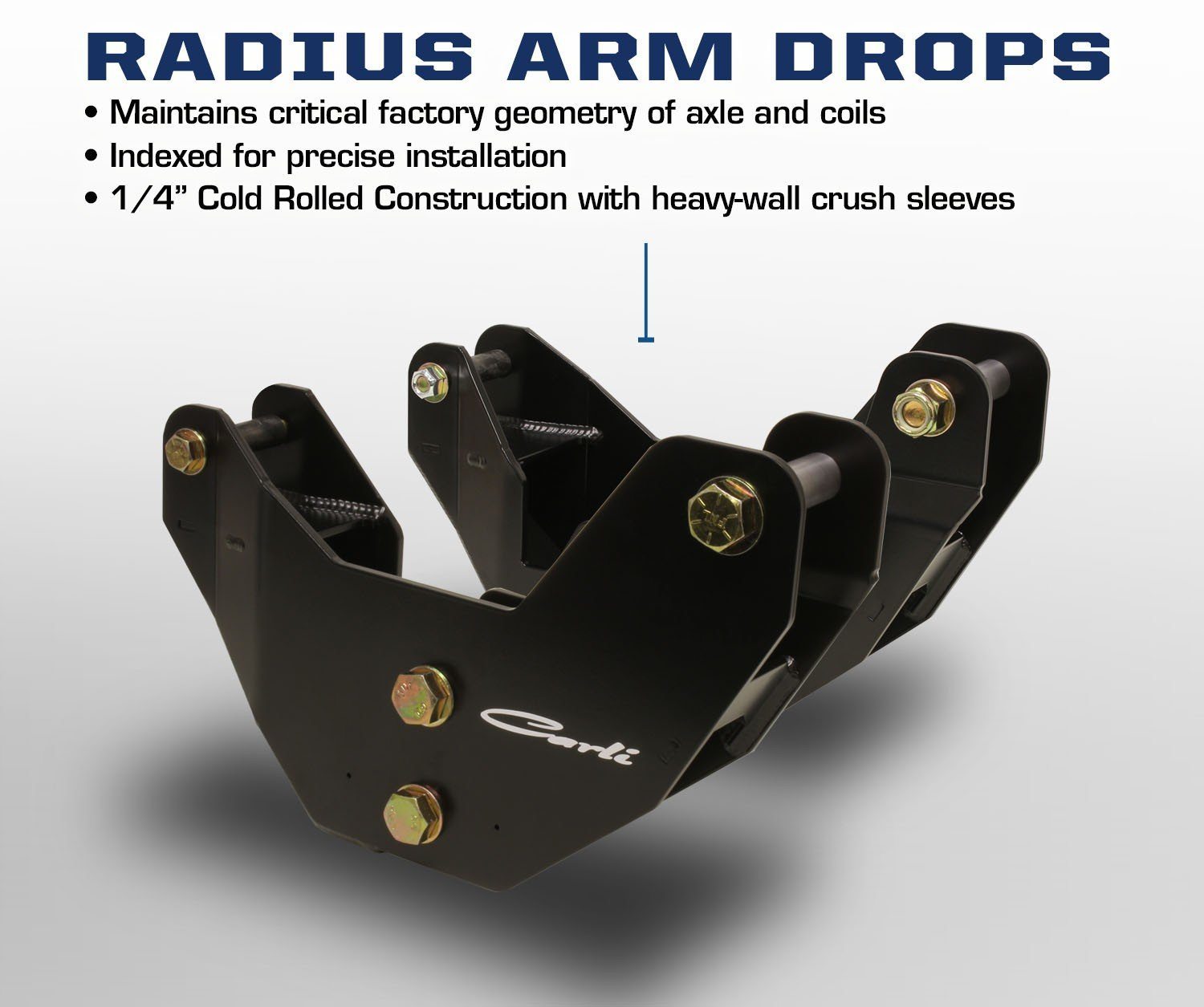 '13-24 Ram 2500/3500 Radius Arm Drop Bracket Display and Benefits