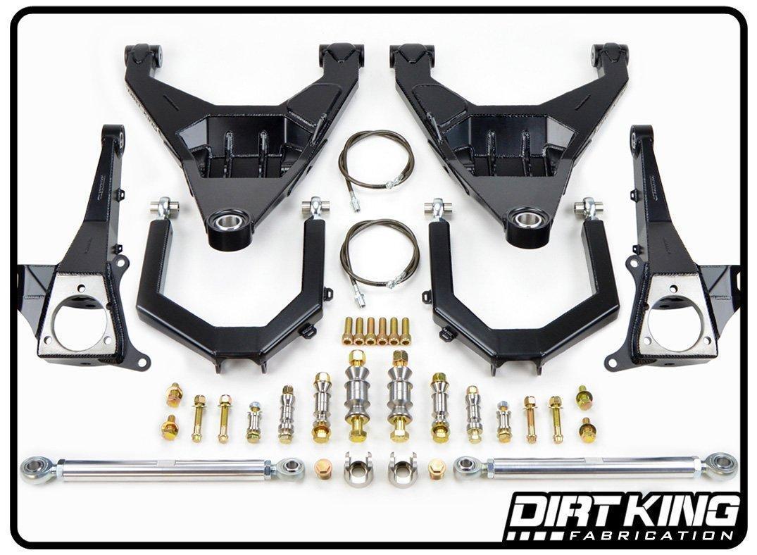 '14-18 Chevy/GMC 1500 Long Travel Race Kit Display of included Parts