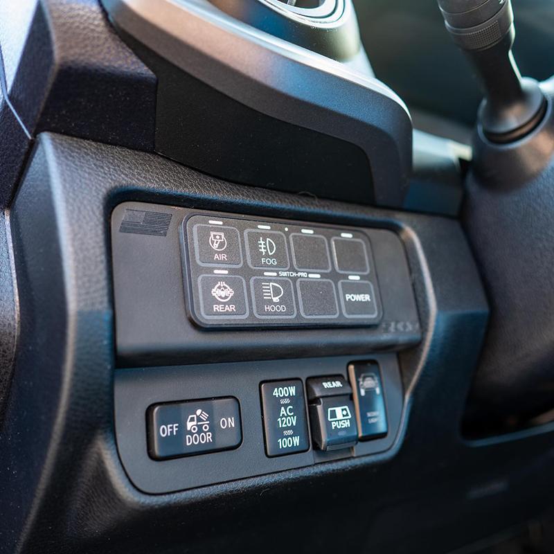 '16-19 Toyota Tacoma SDHQ Built Switch Pros OEM Keypad Mount Lighting SDHQ Off Road display