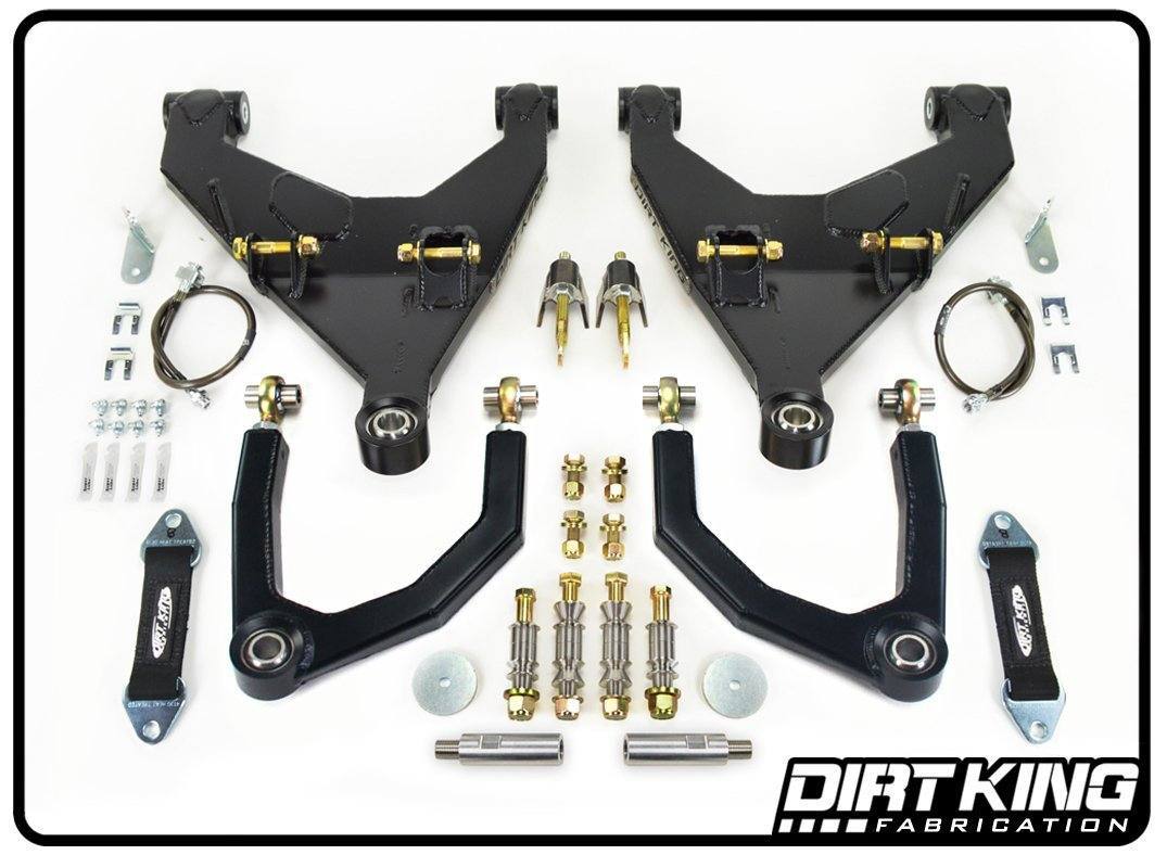 '16-23 Toyota Tacoma Long Travel Kit Display of Included Parts