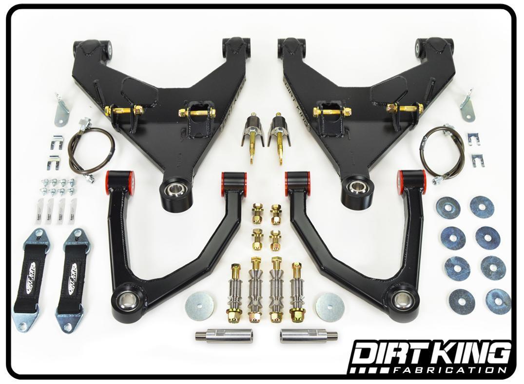 '16-23 Toyota Tacoma Long Travel Kit Display of Included Parts