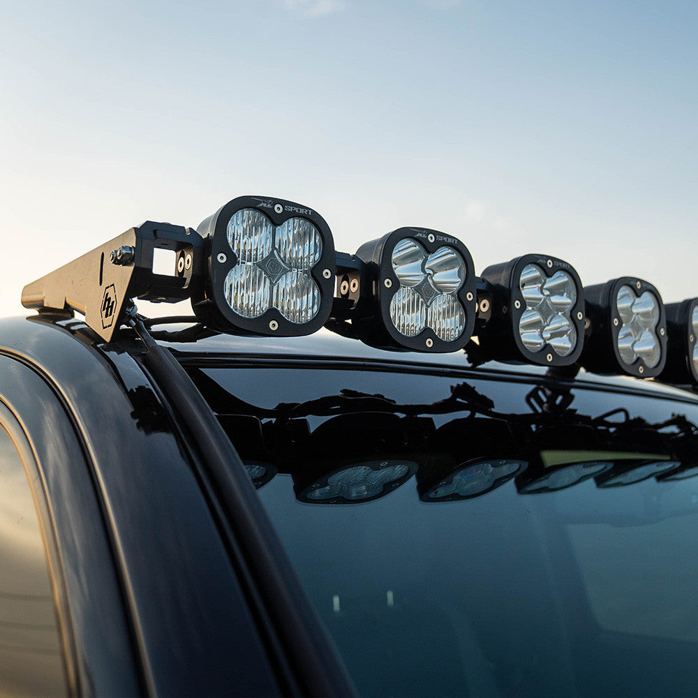 '05-22 Toyota Tacoma Baja Designs 8 XL Linkable Roof Bar Kit close-up Display on Vehicle