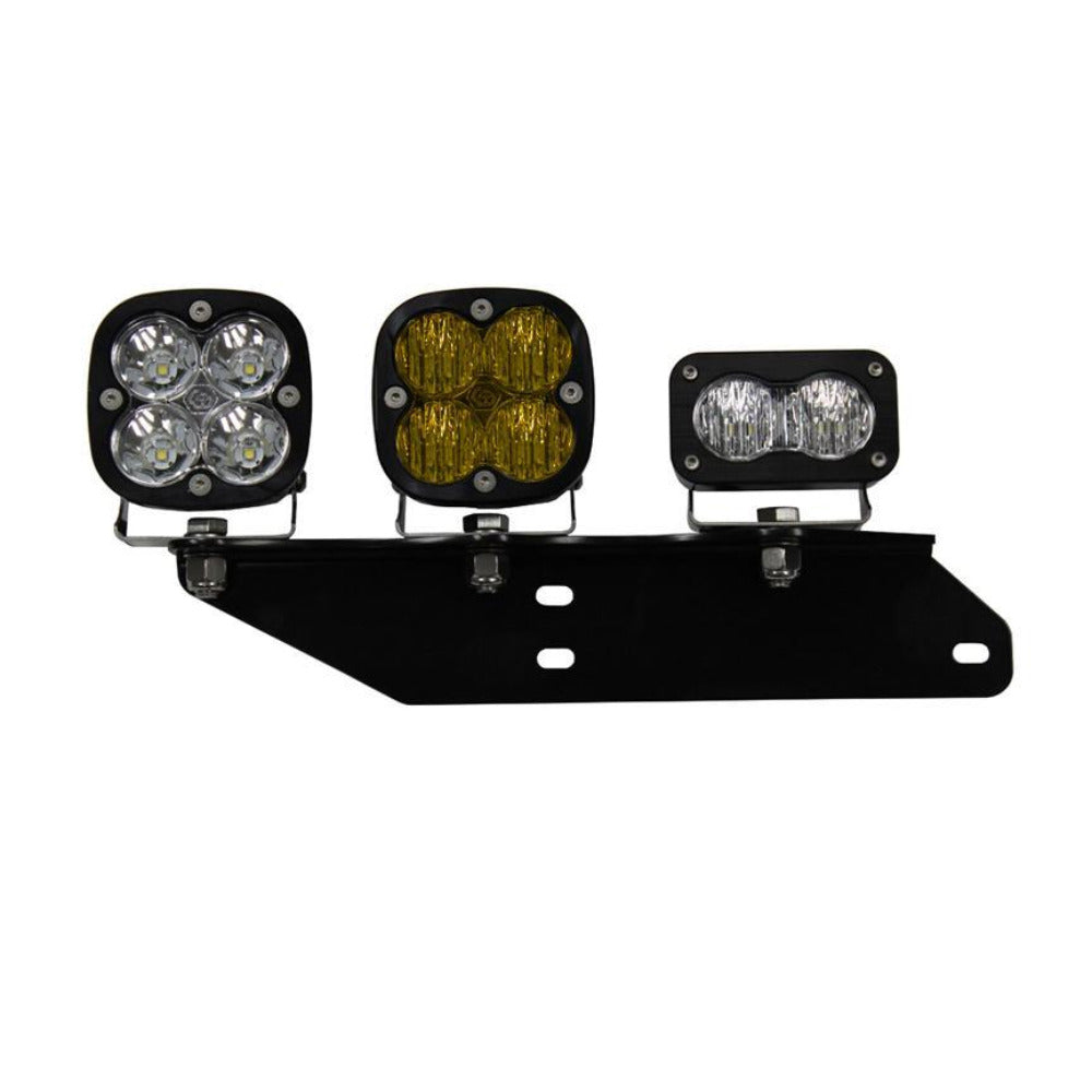 '17-18 Ford Raptor SAE Fog Light Pocket Kit Lighting Baja Designs Amber Display of Included Parts