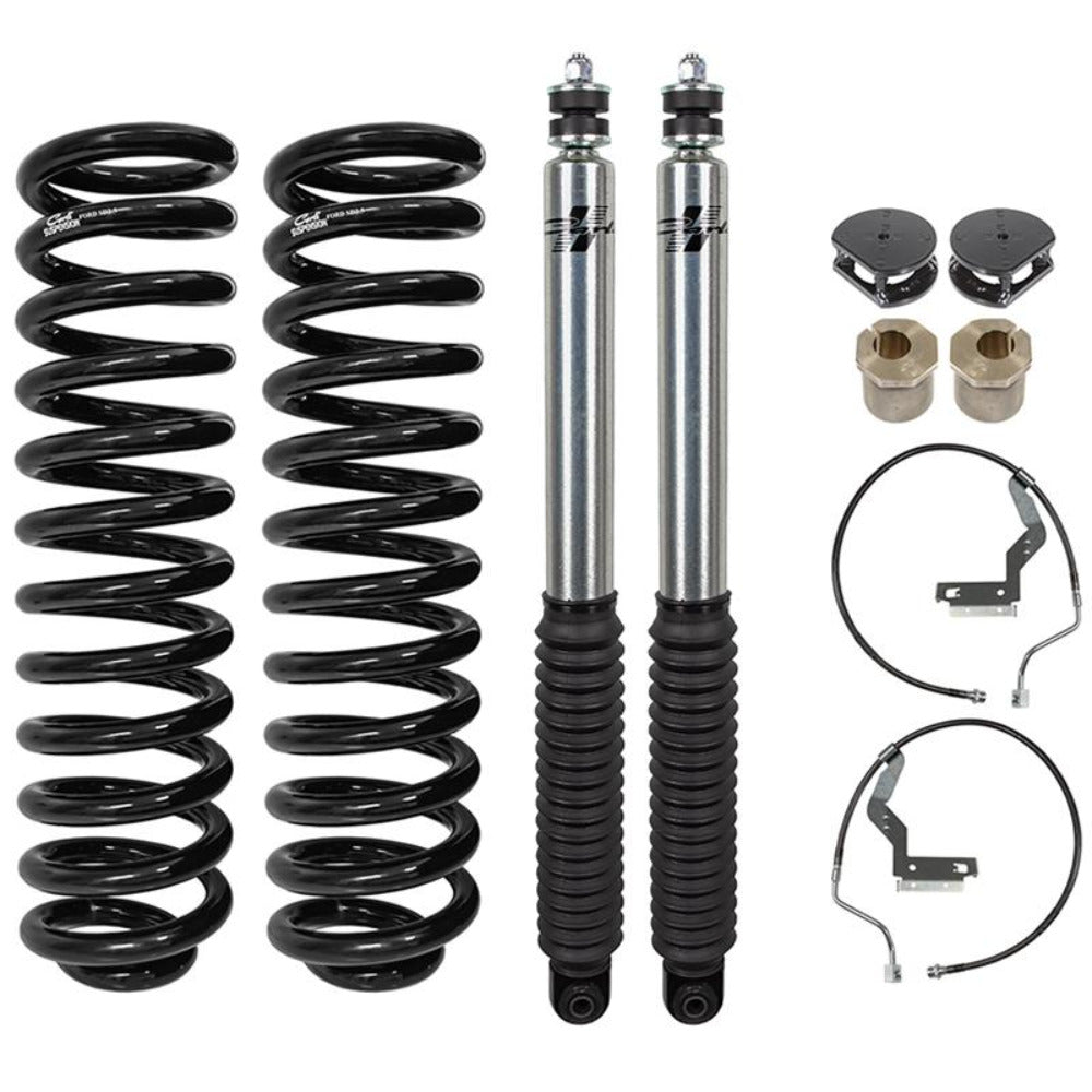 '17-23  Ford F250/350 Carli Suspension 2.0 Leveling Kit Display of Included Parts