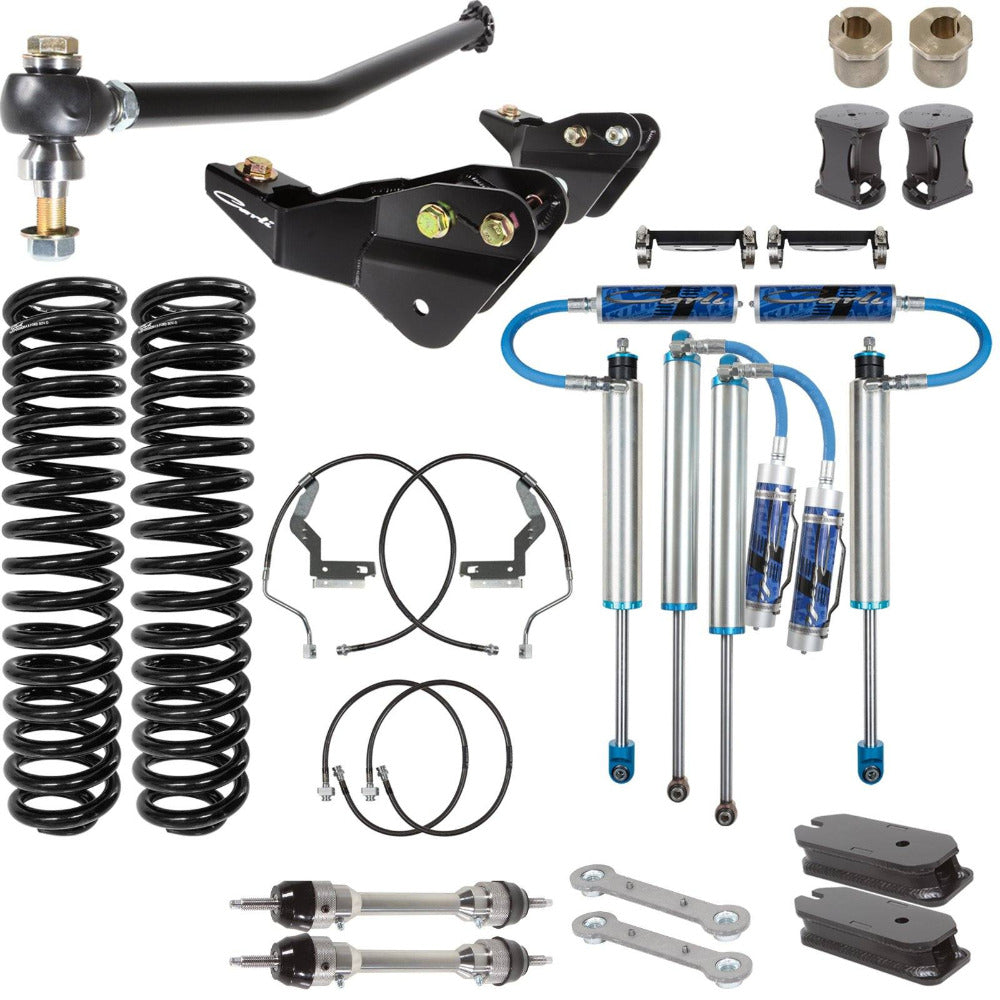 '17-24 Ford F250/350 Carli Suspension 2.5 Pintop System-4.5" Lift Display of included Parts