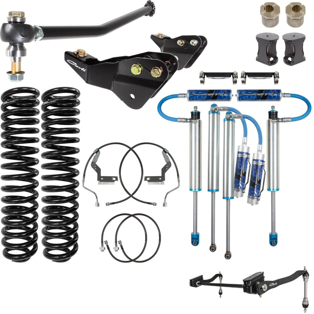 '17-24 Ford F250/350 Carli Suspension 2.5 Pintop System-4.5" Lift Display of included Parts
