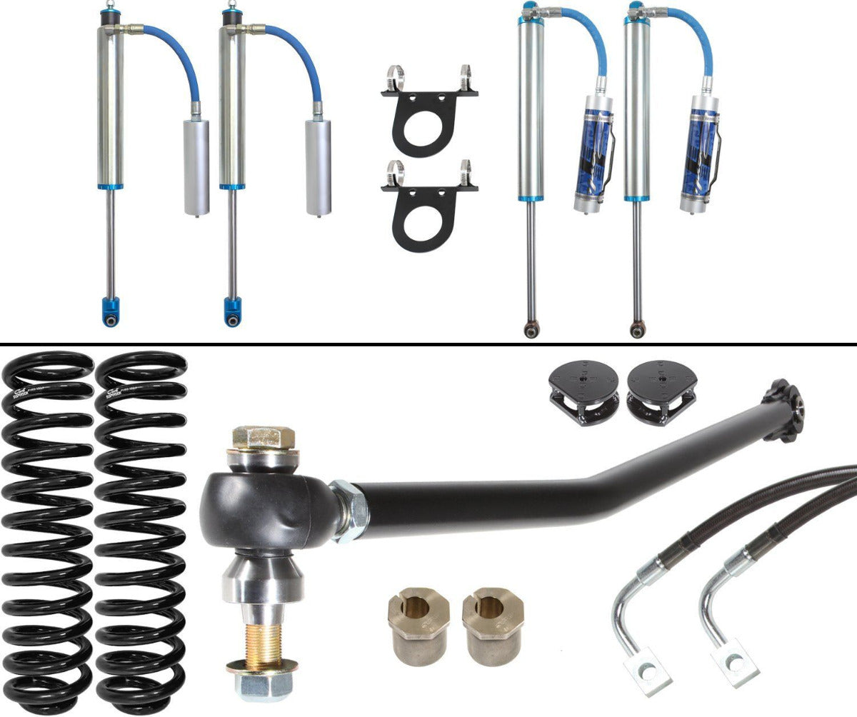 '17-22 Ford F250/350 6.2/7.3L Gas Carli Suspension 2.5 Pintop System Display of Included Parts