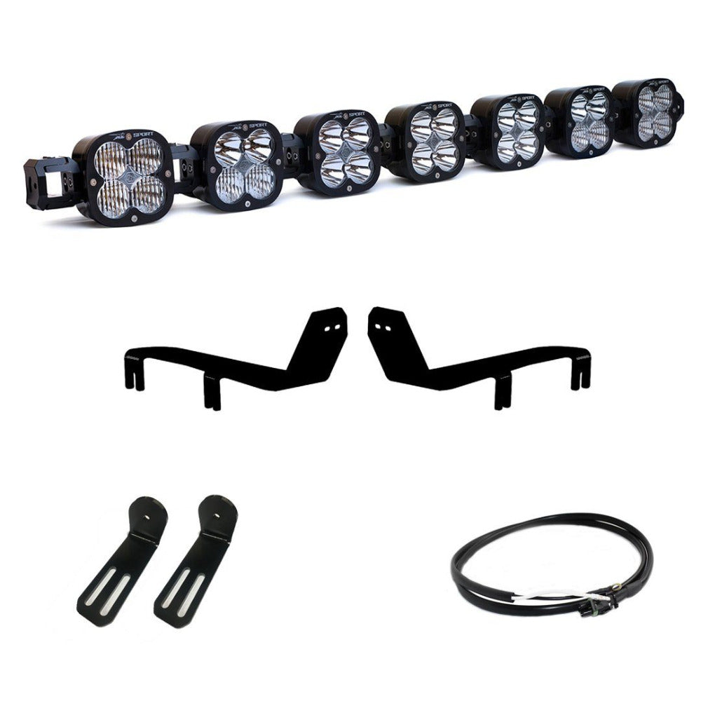 '17-20 Ford Raptor 7 XL Linkable Kit Baja Designs Display of Included Parts