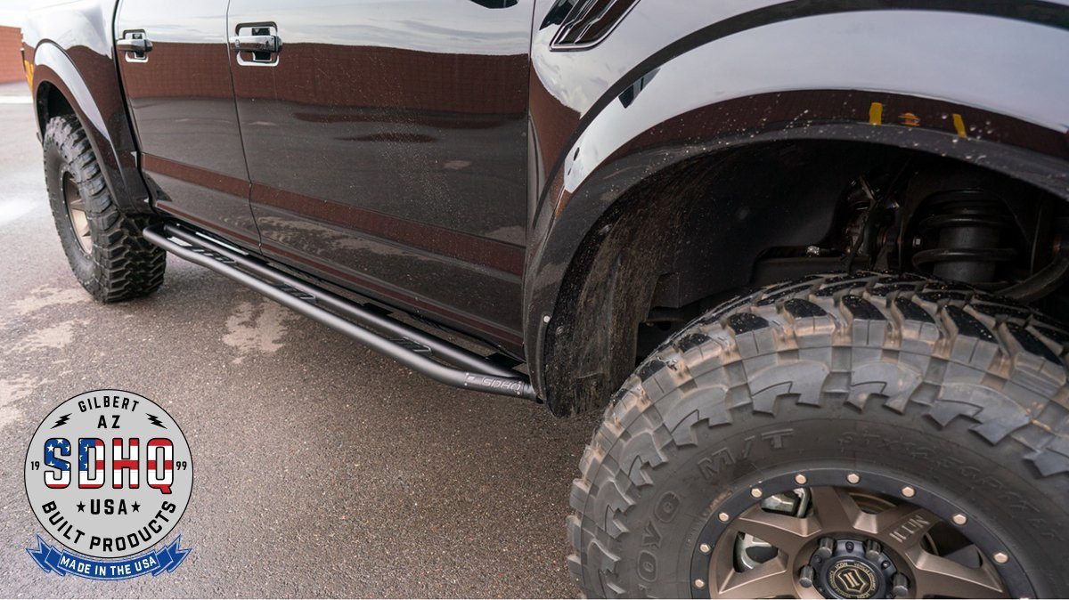'17-Current Ford Raptor SDHQ Built Weld-On Rock Sliders Protection SDHQ Off Road