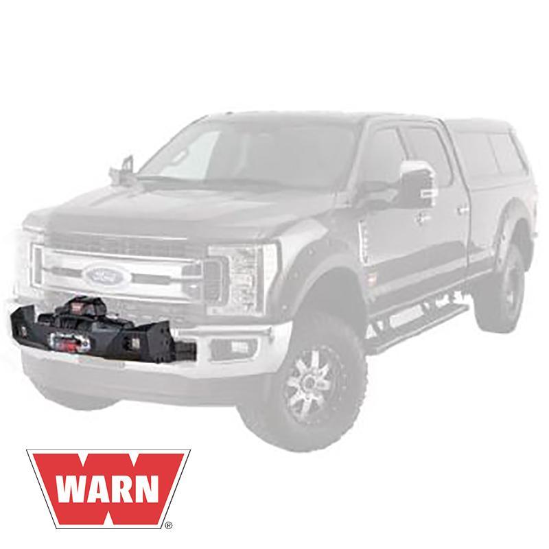'17-22 Ford SuperDuty Gen III Trans4mer Series Winch Carrier Kit Warn Industries display