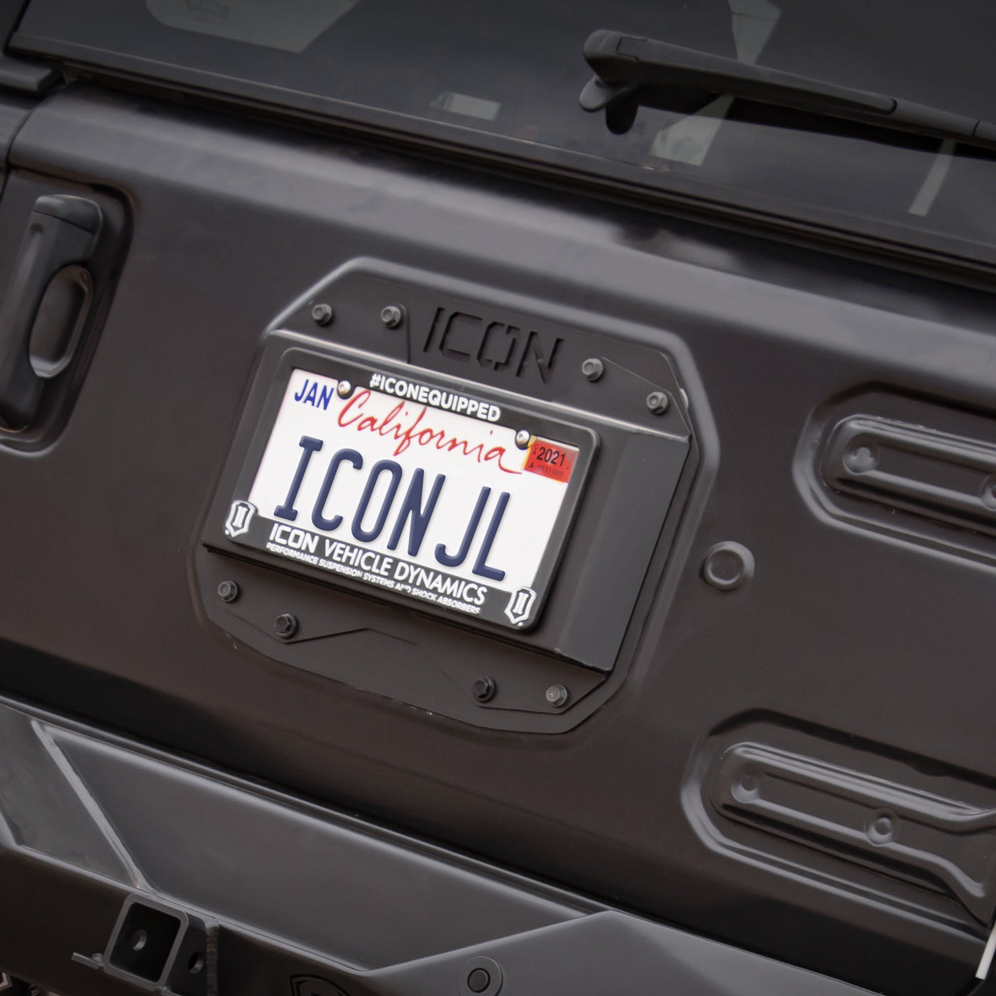 18-23 Jeep JL Spare Tire Delete and License Plate Kit Bumper Accessories Impact Series Off-Road Armor display