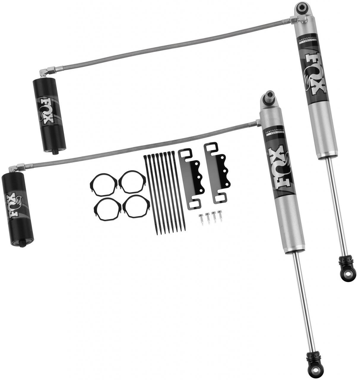 '18-23 Jeep JL 2.0 Performance Series RR Front Shocks-4.5-6" Lift Display of Included Parts