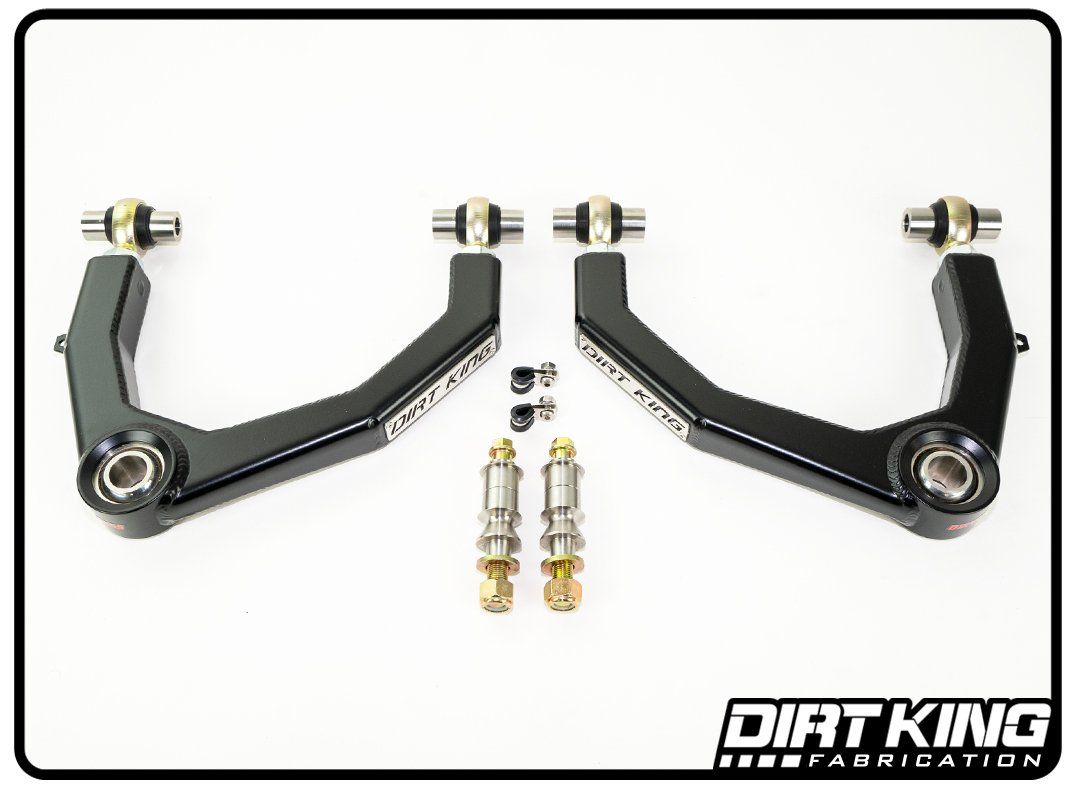 '19-23 Chevy/GMC 1500 Heim Upper Control Arms Display of Included Parts