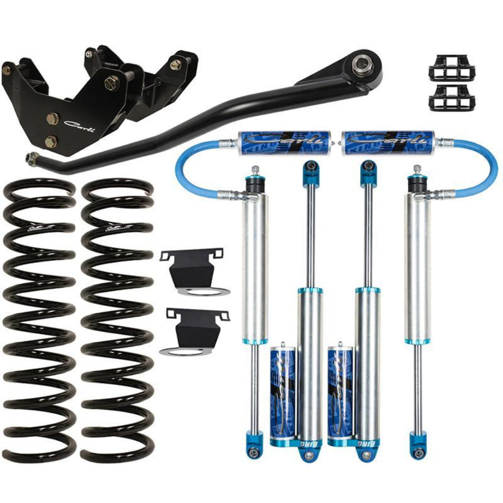 '13-24 Ram 3500 Air Ride Carli 2.5 Pintop System-3" Lift Display of Included Parts