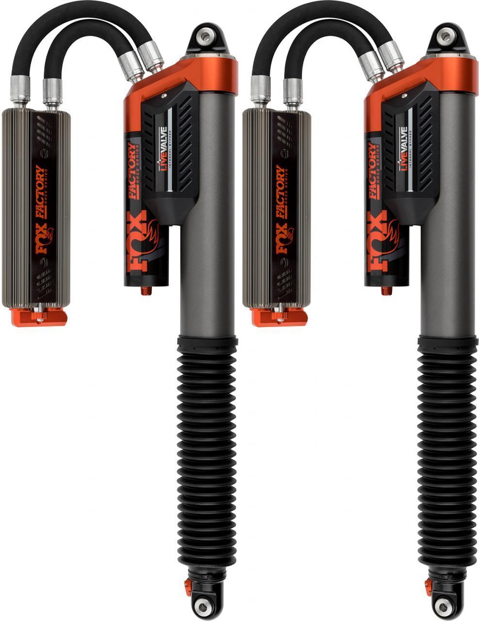 '19-20 Ford Raptor 3.0 Fox Live Valve Rear Shocks - 883-09-153 Display of Included Parts