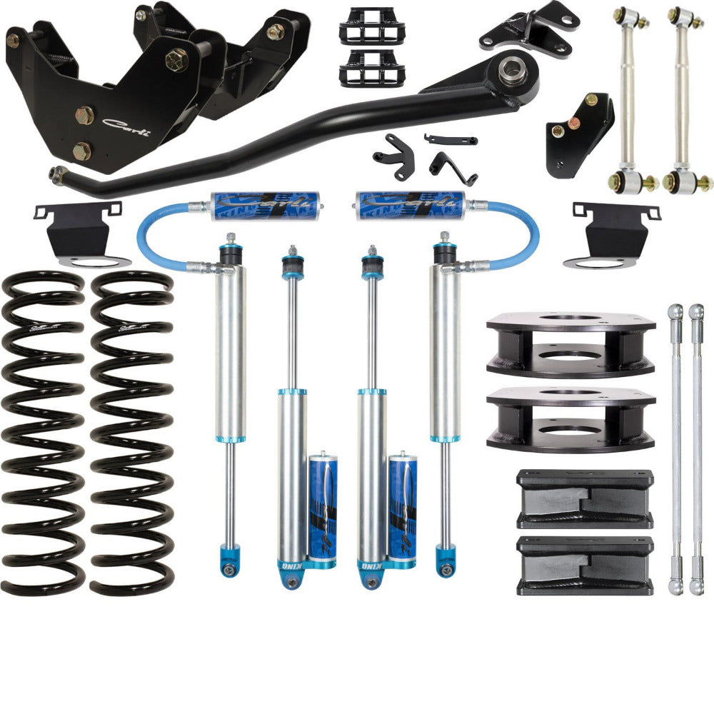 '14-24 Ram 2500 Air Ride Pintop System-3.25" Lift Display of Included Parts