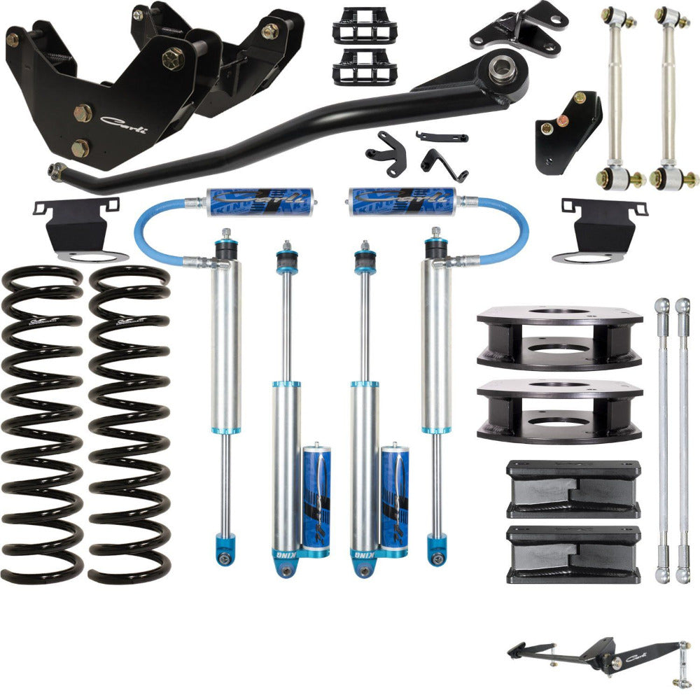'14-24 Ram 2500 Air Ride Pintop System-3.25" Lift Display of Included Parts
