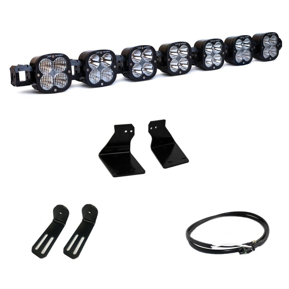 '20-22 Ford F250/350 XL Linkable LED Light Kit Lighting Baja Designs Display of Included Parts