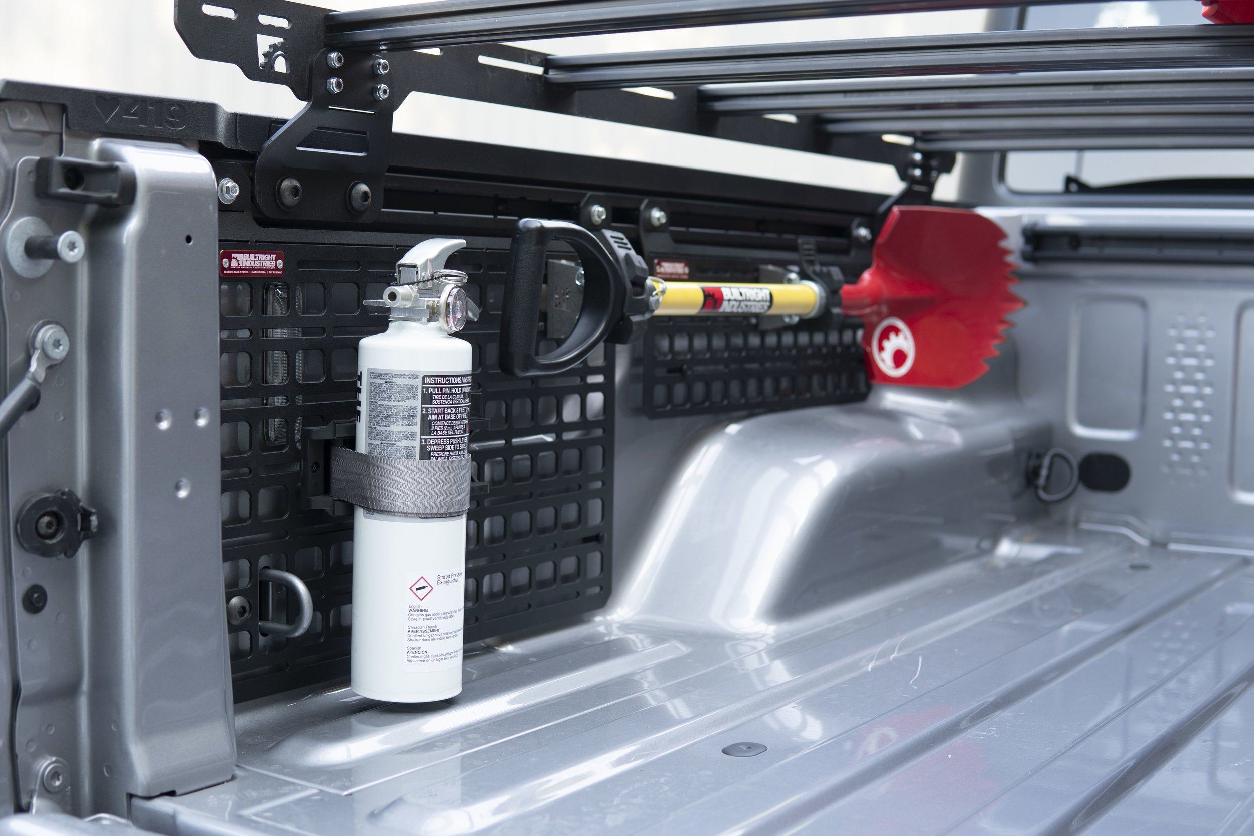 '20-24 Jeep Gladiator (JT) Bedside Rack System-4pc Kit Display in Vehicle