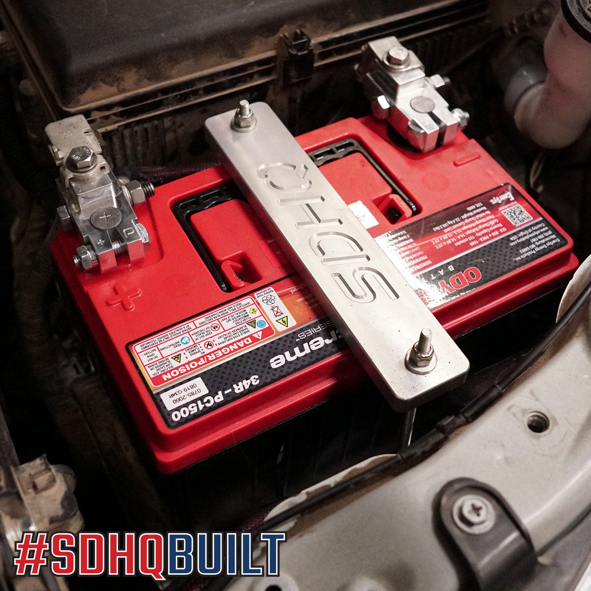 '08-21 200 Series Toyota Land Cruiser SDHQ Built Billet Battery Hold Down Kit