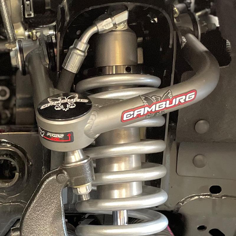 '21-24 Ford Bronco Camburg 1.25" Uniball Upper Control Arms Close-up Display on Vehicle