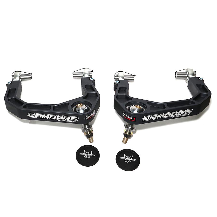 '21-24 Ford Bronco Camburg Kinetik Billet Upper Control Arms Display of Included Parts