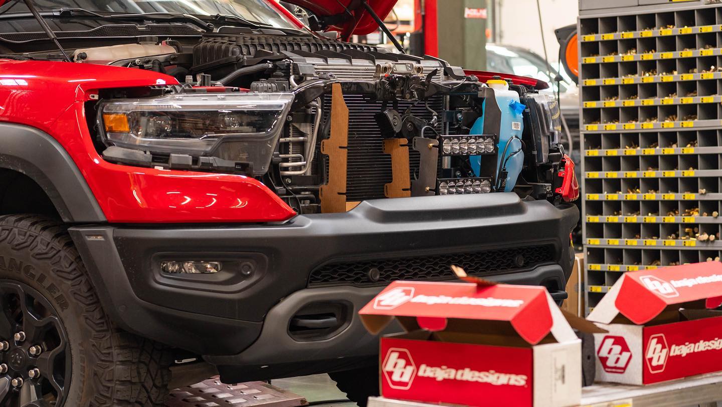 '21-Current Ram 1500 TRX SDHQ Behind the Grille LED Light Bar Mount