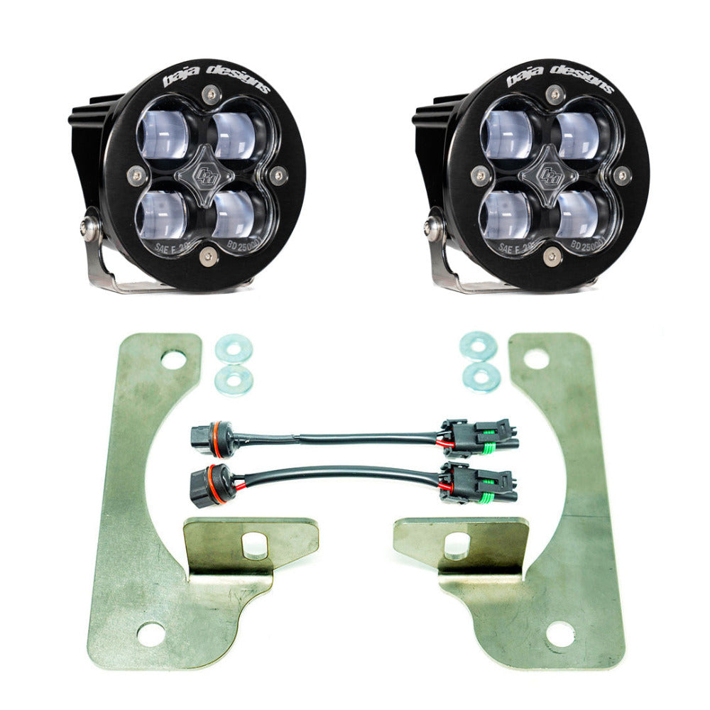 '18-23 Jeep JL SAE Fog Light Kit Display of Included Parts