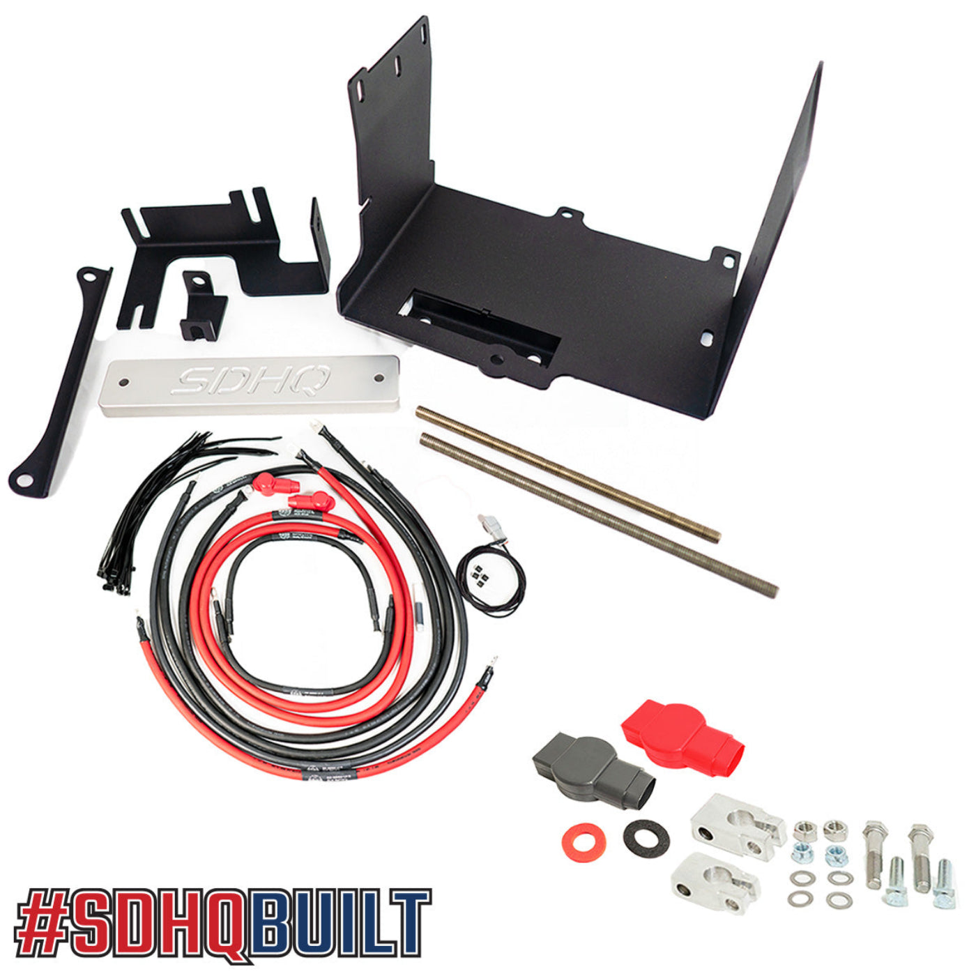 '10-24 Toyota 4Runner SDHQ Built "Build your Own" Dual Battery Kit display of included components