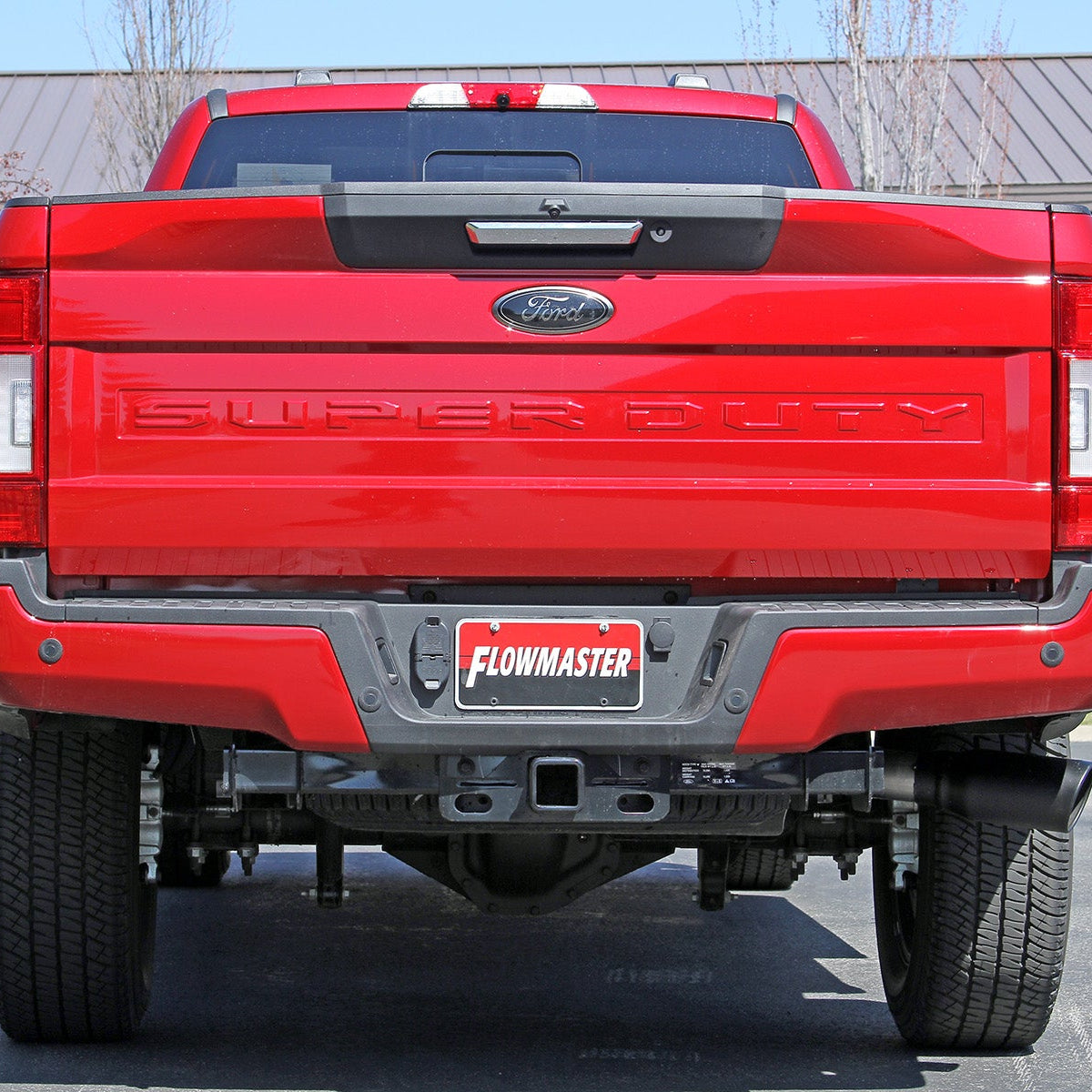 '17-22 Ford F-250/F-350 6.2l/7.3L V8 Flowmaster FlowFX Cat-Back Exhaust System Display on Vehicle