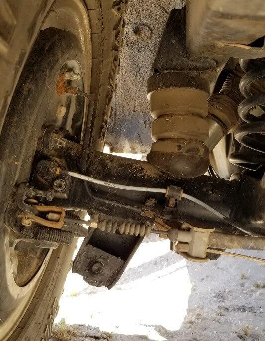 '96-02 Toyota 4Runner DuroBumps 5.25" Rear Bump Stops - DBR525 Close-up Display on Vehicle