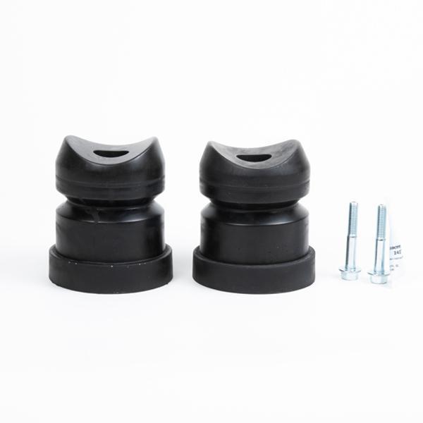 '96-02 Toyota 4Runner DuroBumps Front & 3.5" Rear Bump Stop Kit Display of Included Parts