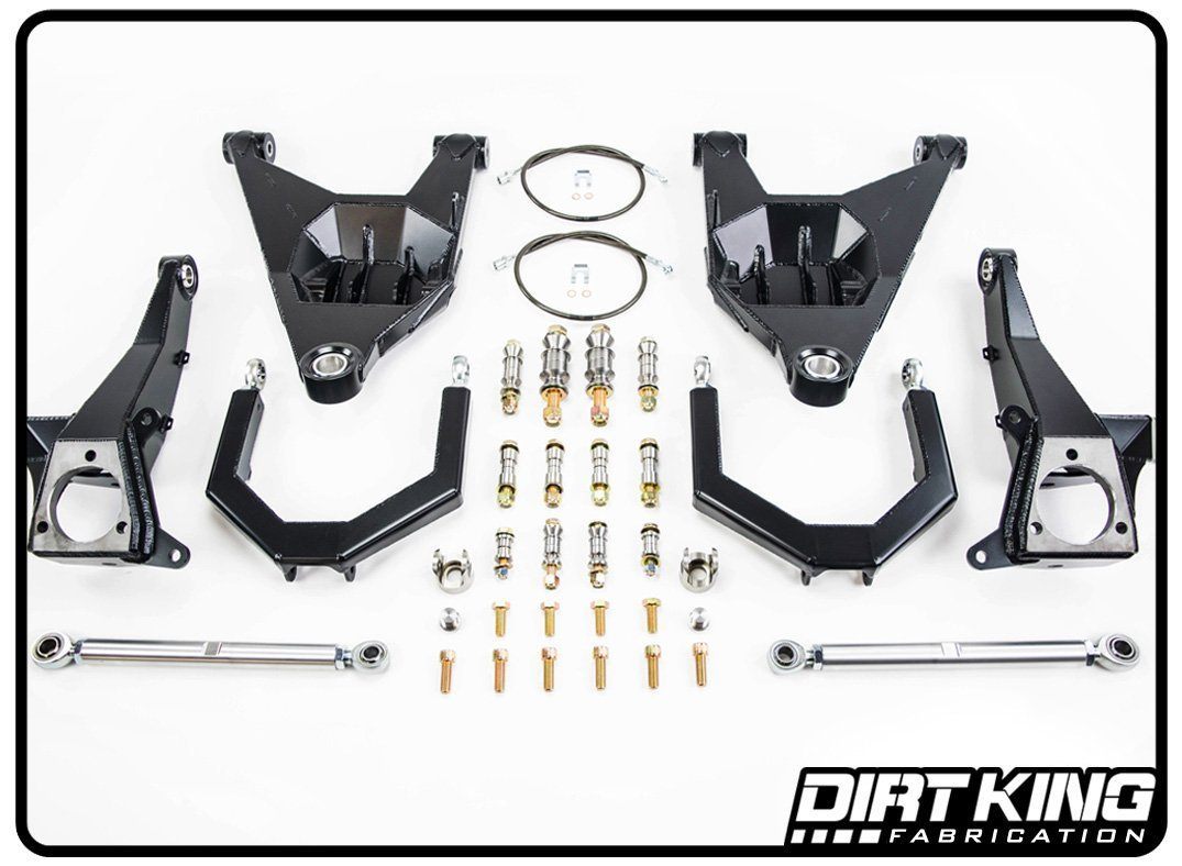 '99-06 Chevy/GM 1500 2WD Long Travel Race Kit Display of Included Parts