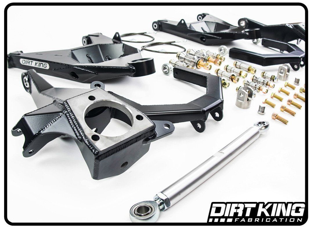 '99-06 Chevy/GM 1500 2WD Long Travel Race Kit Close-up Display of Included Parts